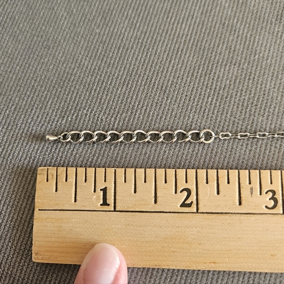 Silver Floral Statement Necklace Aurora Borealis Crystals - Picture 11 of 11